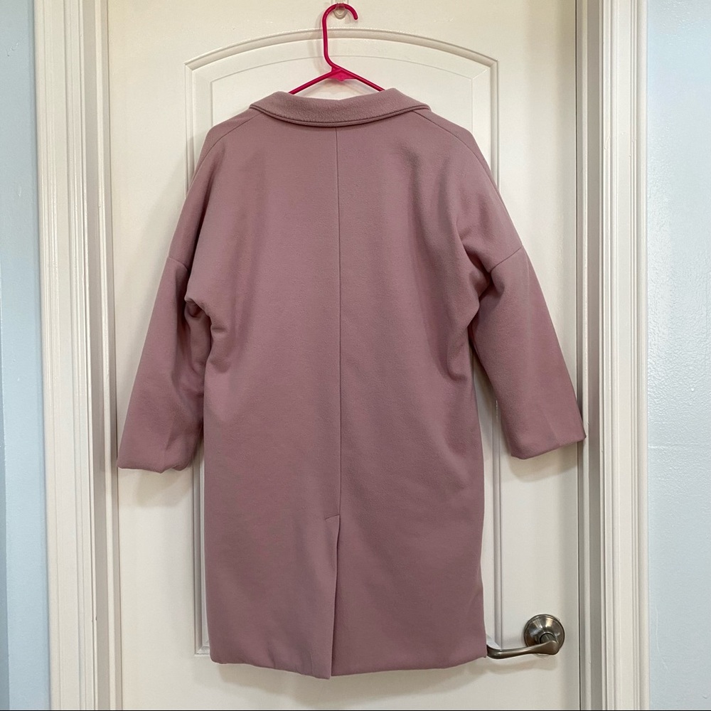Yes Style Single Button Drop Sleeves Pink Coat Size S - Picture 3 of 14